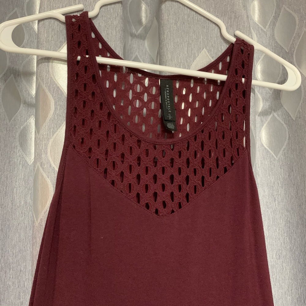 Aeropostale casual dress size M burgundy color